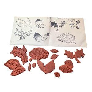 Jolly Hollys Gang Unmounted Rubber Stamps Set Lindys Stamp Gang Christmas Design